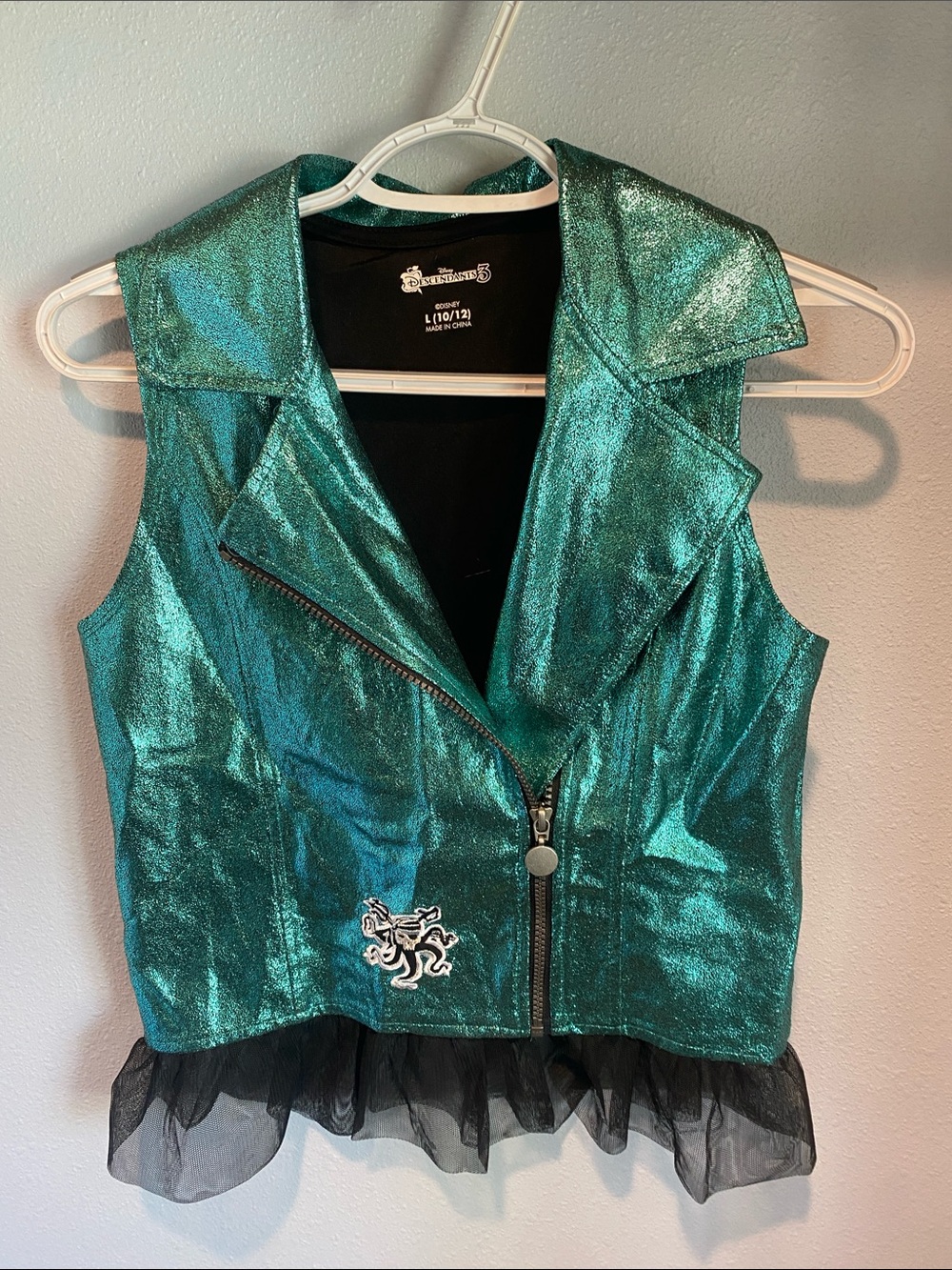 Disney Descendants Uma Metallic Teal Vest